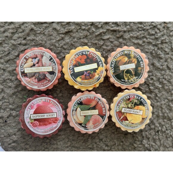 Vintage Yankee Candle Potpourri Wax Tarts Citrus Spring Bright Scents Lot Of 6 - Picture 1 of 4